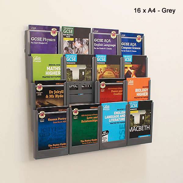 Wall Mounted Literature Holder | Display Sizes: 1/3 A4, A5 & A4 White ...